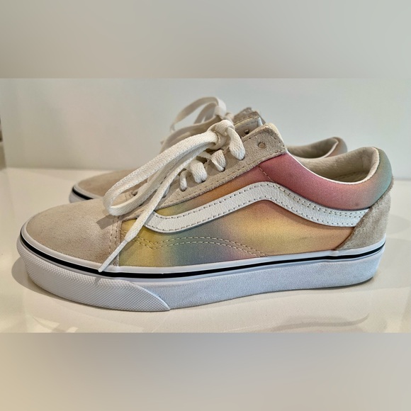 Vans Aura Shift Rainbow Gradient Sneakers Size 5.5 Women’s Girls - Picture 4 of 11